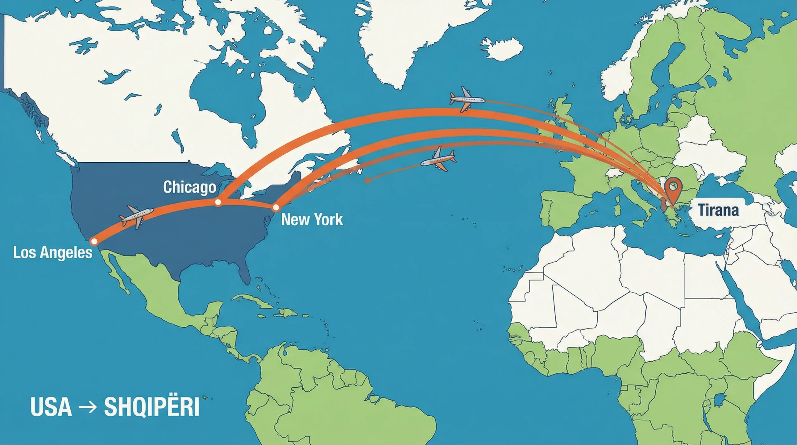 Flüge nach Albanien aus den USA: Reisetipps & Angebote