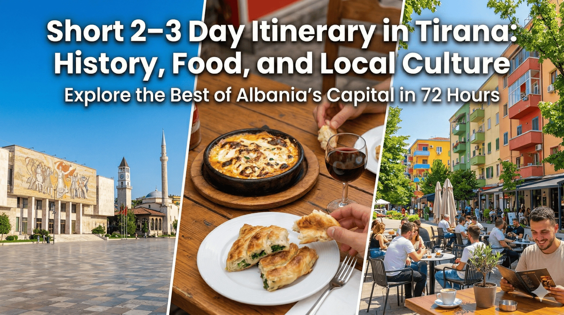 Can you suggest a short 2–3 day itinerary in Tirana that covers history, food, and a bit of local culture?