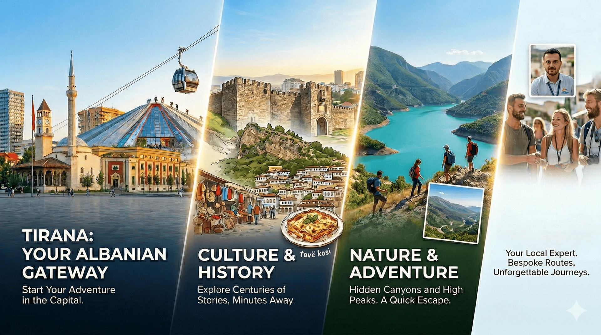Is Tirana a good starting point for a trip to Albania, and what are the must-see attractions near the city?
